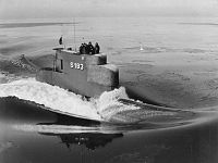 Das U-Boot U 4 in See