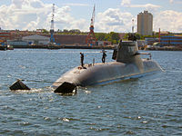 Das U-Boot U 31 im Kieler Hafen